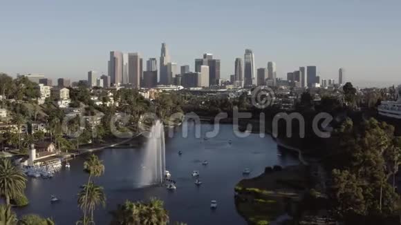 加州洛杉矶空中全景拍摄视频的预览图