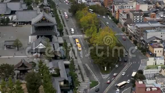 京都市的空中拍摄视频的预览图