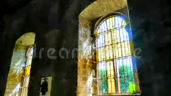 教堂窗户时间流逝视频的预览图