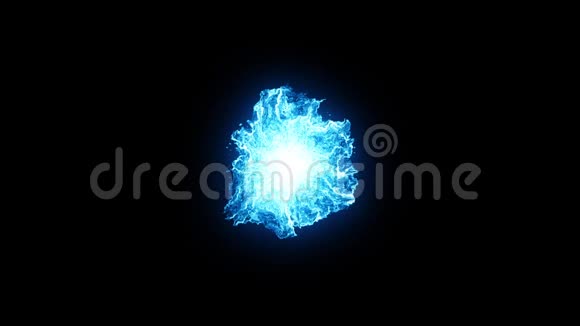宇宙大爆炸蓝色大爆炸大爆炸宇宙的起源动画标志的天文背景视频的预览图