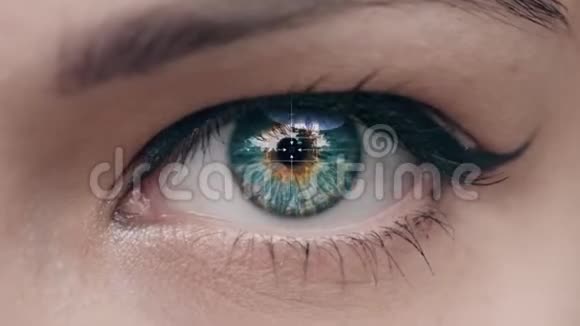 技术界面闪烁眼数字复合视频的预览图