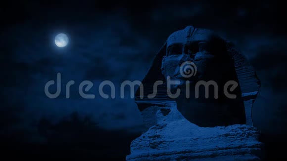 月亮之夜狮身人面像视频的预览图