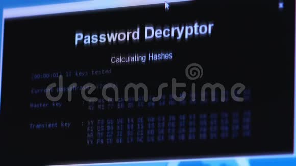 小偷黑客从个人电脑上窃取敏感数据作为密码用于反网络钓鱼视频的预览图