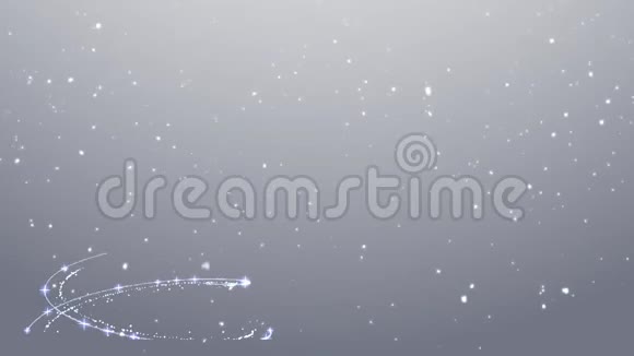 白色圣诞背景雪花飘落的圣诞树视频的预览图