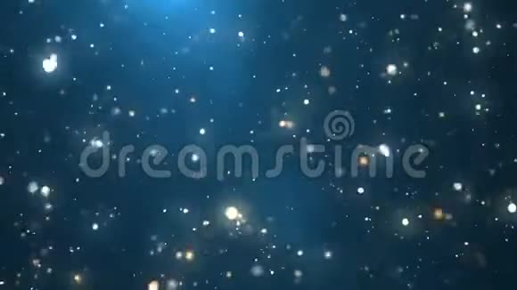 飞行通过数十亿闪烁的星星美丽的无缝循环三维动画4K视频的预览图