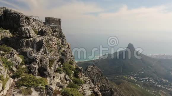 台山缆车上山背景是信号山南非开普敦视频的预览图