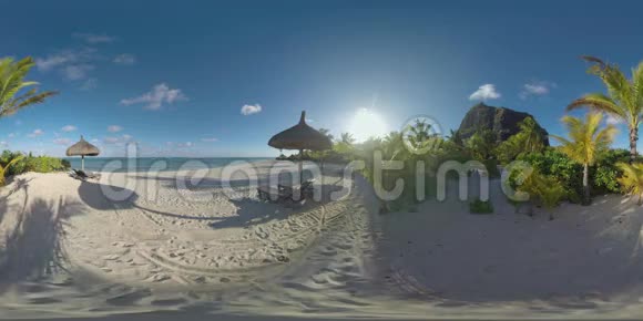 毛里求斯勒莫恩布拉班特海岸360VR海洋海滩视频的预览图
