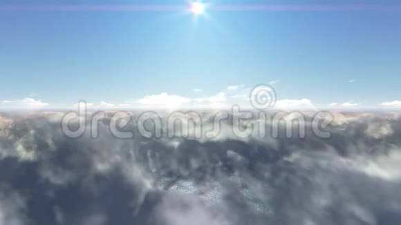 飞过云层和日落视频的预览图