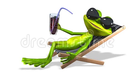 青蛙在躺椅上视频的预览图