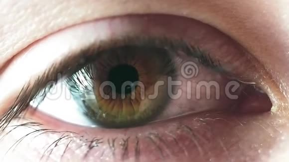人虹膜眼睛特写视频的预览图