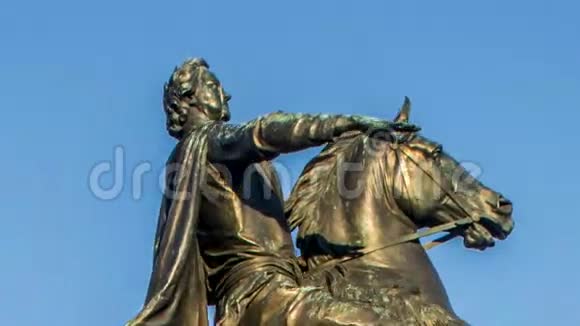彼得大帝纪念碑青铜骑士俄罗斯圣彼得堡视频的预览图