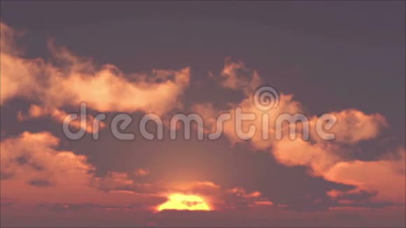 日落与云彩视频的预览图