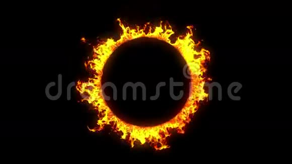美丽的火环爆炸高清1080阿尔法通道视频的预览图