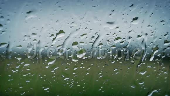 窗外雨望大自然视频的预览图