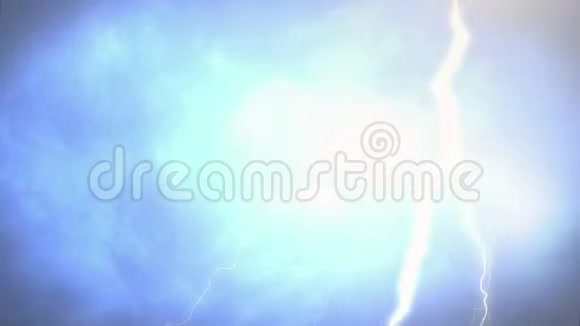 各种闪电声音雨雷多云的天空视频的预览图