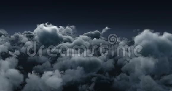 黑暗天空中的烟云视频的预览图