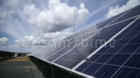 太阳能发电厂太阳能电池板视频的预览图