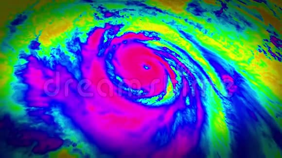 飓风雷达天气卫星航景视频的预览图