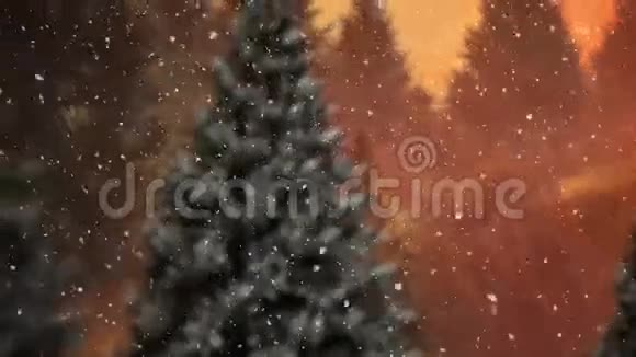 圣诞祝福与雪球视频的预览图