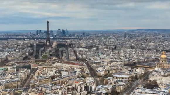 天际线巴黎时光流逝视频的预览图