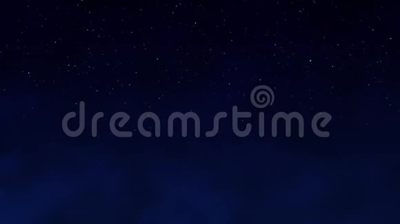 夜晚的星空深蓝色的空间背景与星星烟雾弥漫的天空视频的预览图