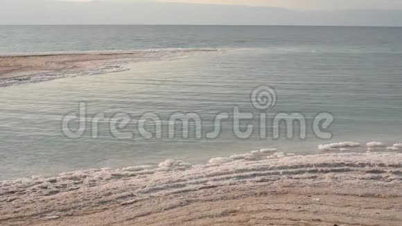 死海的海岸线视频的预览图