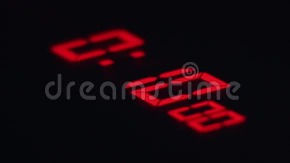 时钟04数字红色倒计时记分板视频的预览图