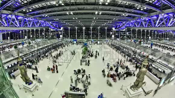 机场旅行者时间流逝曼谷飞雪耶视频的预览图