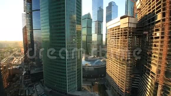 莫斯科城的摩天大楼视频的预览图