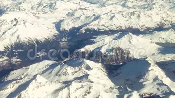 雪山阿尔卑斯山从2号以上视频的预览图