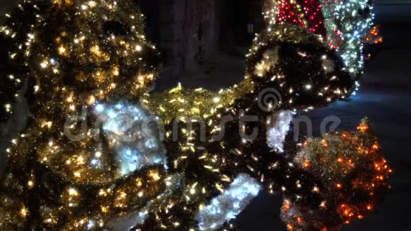 圣诞灯总是在大气中提供温暖的FDV视频的预览图