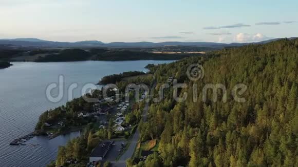 挪威无人机镜头夏季挪威大自然视频的预览图