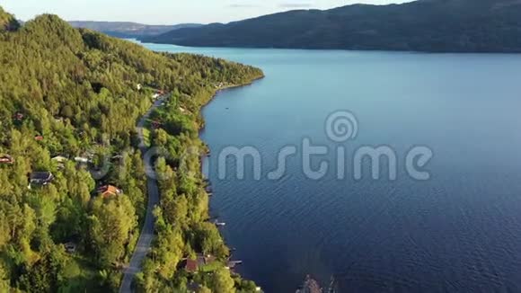 挪威无人机镜头夏季挪威大自然视频的预览图