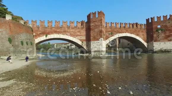 意大利维罗纳的Castelvecchio桥视频的预览图