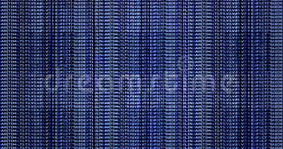 技术代码网络计算机背景字母和数字的深蓝色插图视频的预览图