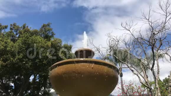 在温暖的阳光下大胆的石泉浴视频的预览图