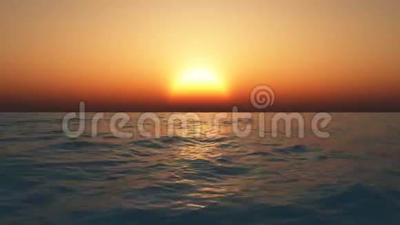 日落于海洋视频的预览图