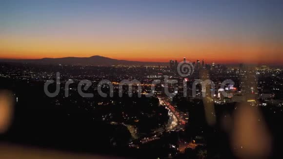 洛杉矶夜景视频的预览图