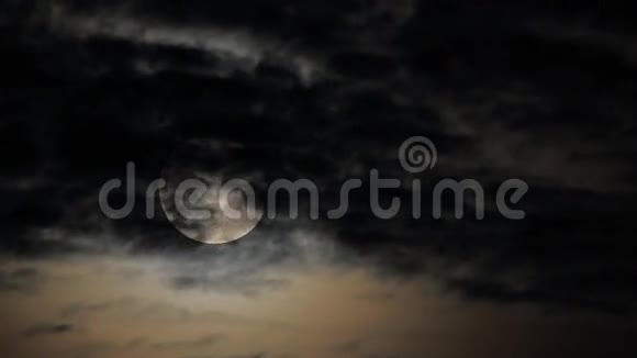 月亮云时间流逝视频的预览图