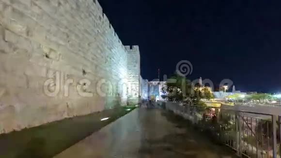 耶路撒冷以色列古城墙视频的预览图