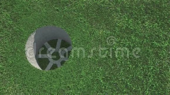 草地上的高尔夫球视频的预览图