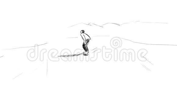 在一个滑雪板上视频的预览图