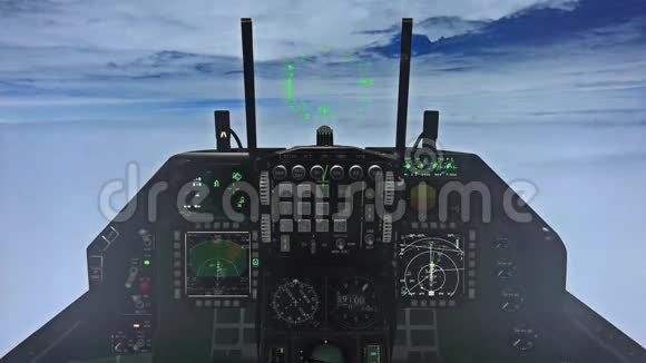 F15在云层上方的驾驶舱视频的预览图