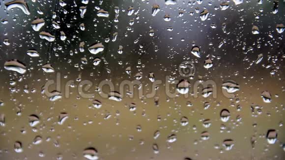 雨落在窗户上视频的预览图