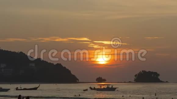 普吉岛日落景观视频的预览图