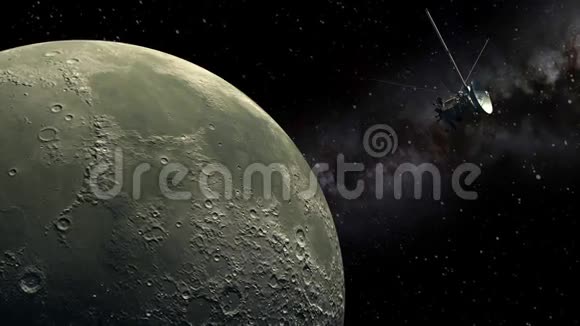 卡西尼号轨道飞行器经过月球视频的预览图