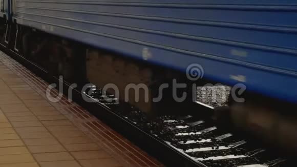蓝色复古铁路列车视频的预览图