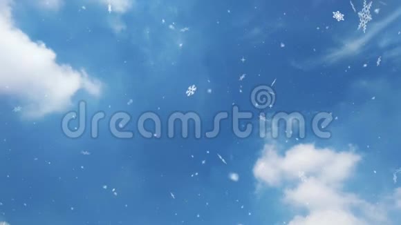 蓝天和戏剧性的云彩视频的预览图