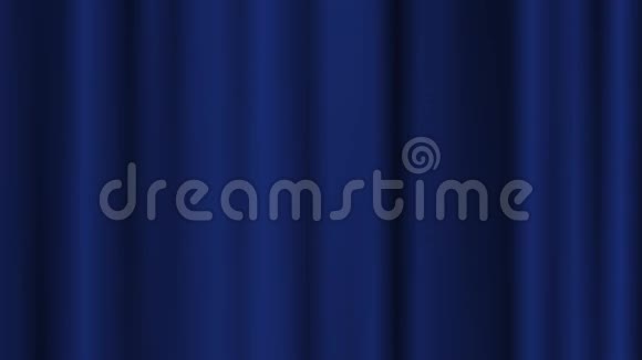 蓝色窗帘背景在前景中运动后效制造的视频的预览图
