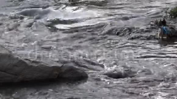 暴风雨后肮脏的洪水视频的预览图